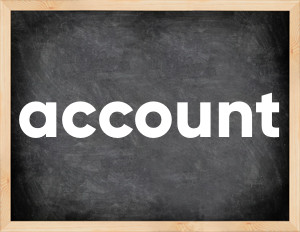 3 forms of the verb account
