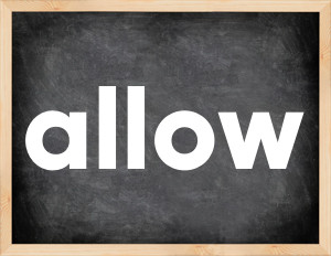 3 forms of the verb allow
