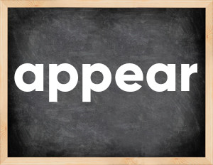3 forms of the verb appear