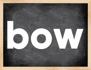 3 forms of the verb bow