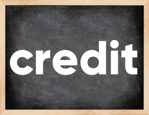 3 forms of the verb credit