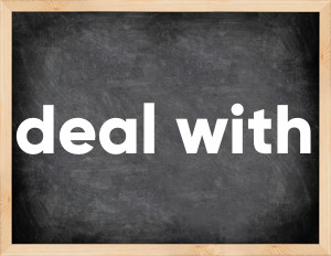 3 forms of the verb deal with