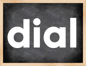 3 forms of the verb dial