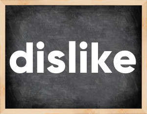 3 forms of the verb dislike