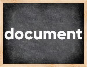3 forms of the verb document