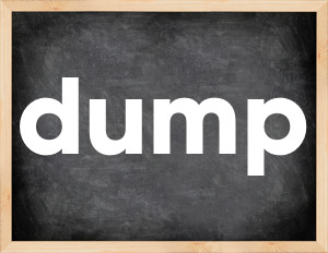 3 forms of the verb dump