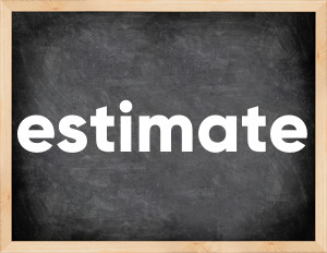3 forms of the verb estimate