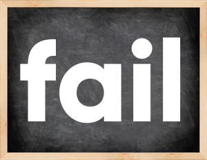 3 forms of the verb fail