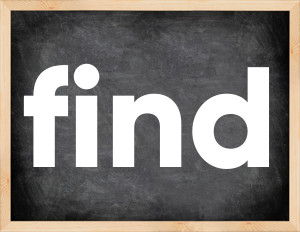3 forms of the verb find in English