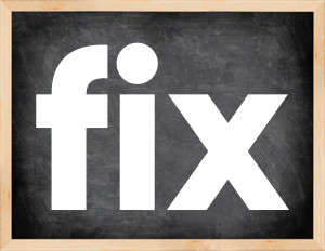 3 forms of the verb fix