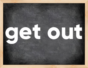 3 forms of the verb get out