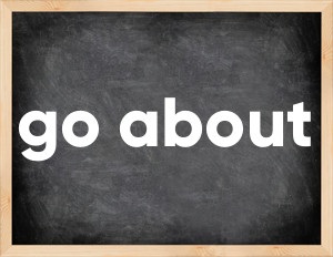 3 forms of the verb go about
