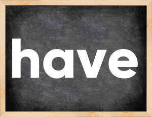 3 forms of the verb have