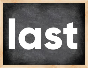 3 forms of the verb last