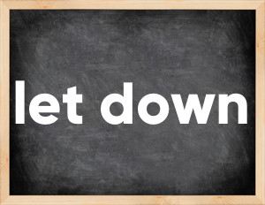 3 forms of the verb let down
