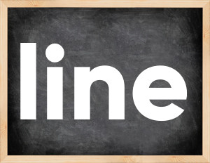 3 forms of the verb line