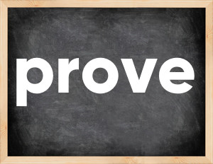 3 forms of the verb prove