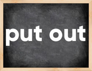 3 forms of the verb put out