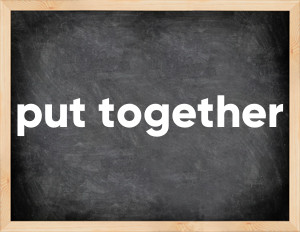 3 forms of the verb put together