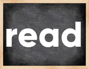 3 forms of the verb read in English