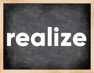 3 forms of the verb realize