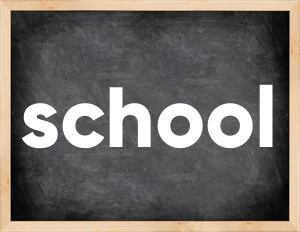 3 forms of the verb school