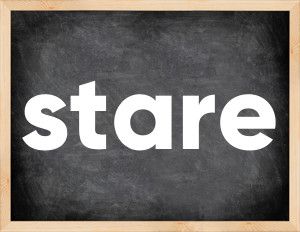 3 forms of the verb stare