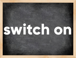 3 forms of the verb switch on