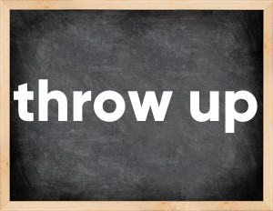 3 forms of the verb throw up