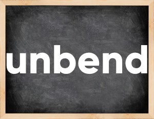 3 forms of the verb unbend